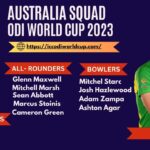 Australia Squad for World Cup 2023