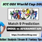 India vs Afghanistan Today Match prediction World Cup 2023 Who Will win today’s match between IND vs AFG?