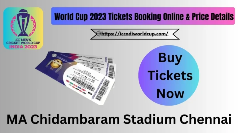 MA Chidambaram Stadium Tickets