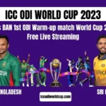 SL vs BAN 1st ODI Warm-up match World Cup 2023 Free Live Streaming: How to Watch Sri Lanka vs Bangladesh match live on Web, TV, mobile apps online