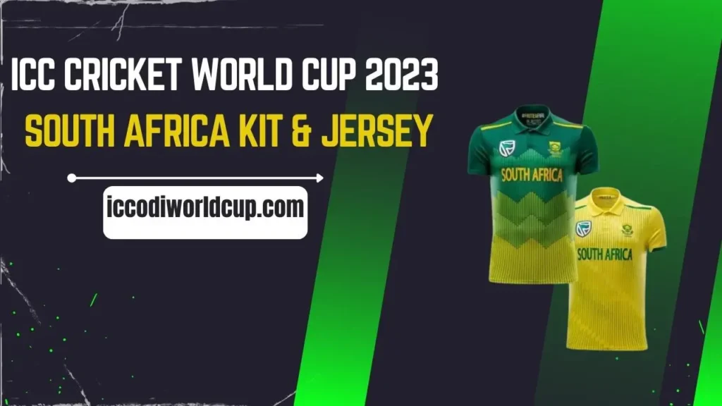 ICC World Cup 2023 South Africa Kit/Jersey