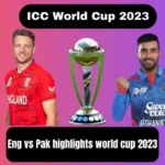 England vs Afghanistan highlights