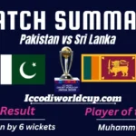 ICC Cricket World Cup 2023: Pakistan vs Sri Lanka 8th Match Summary and Highlights