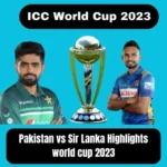 Pakistan vs Sir Lanka highlights