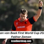 Watch Logan van Beek First World Cup 2023 Wicket Fakhar Zaman