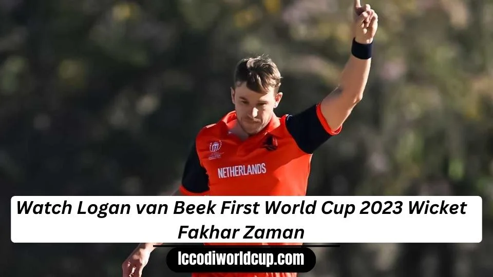 Logan van Beek First World Cup 2023 Wicket