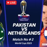 PAK vs NED World Cup 2023 LiveStreaming How to watch the Pakistan vs Netherlands Today Match Live on Mobile and TV?