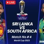 Watch SA vs SL Live World Cup 2023 How to watch South Africa vs Sri Lanka Today MatchLive on Mobile and TV for free?
