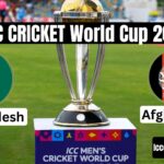 World Cup 2023 Bangladesh vs Afghanistan Match Details, Toss Winner, Venue, Playing 11, Pitch Report, Weather Report, Live Streaming, Predictions