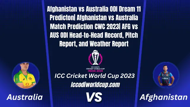 Afghanistan vs Australia