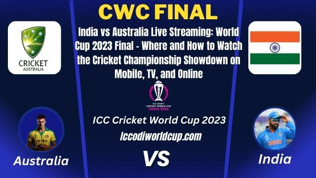 India vs Australia Live