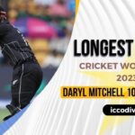 Longest Six in Cricket World Cup 2023: Daryl Mitchell 107-Meter Six