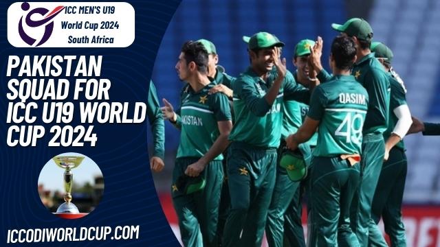 Pakistan Squad U19 World Cup