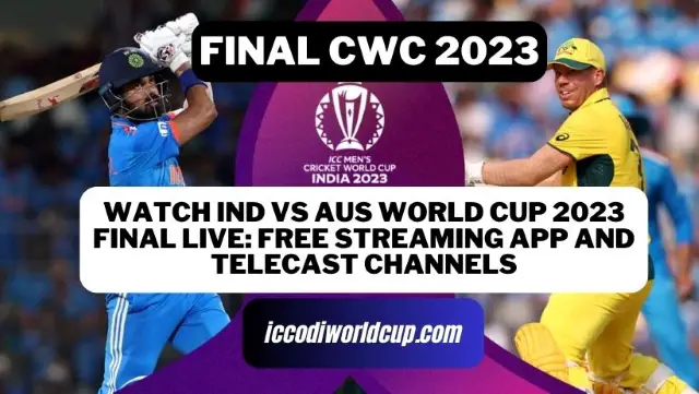 Watch IND vs AUS World Cup 2023 Final Live: Free Streaming App and Telecast Channels
