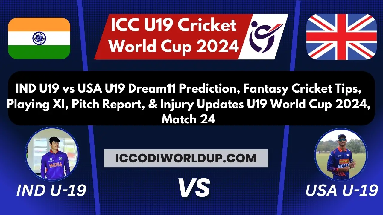 INDU19 vs USAU19 World Cup 2024 Match 23 Highlights (JAN 28) INU19