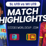SL U19 vs WI U19
