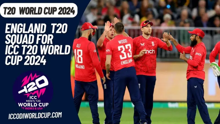 England Squad T20 World Cup 2024