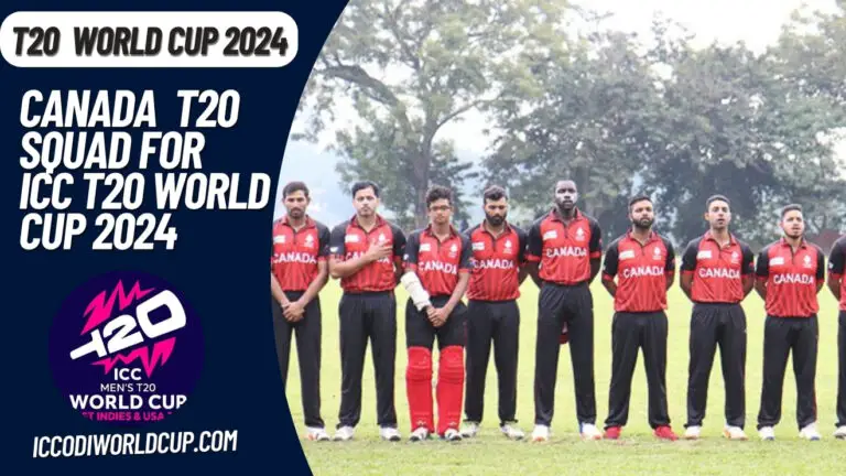 Canada T20 Squad World Cup 2024