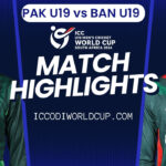 PAK U19 vs BAN U19