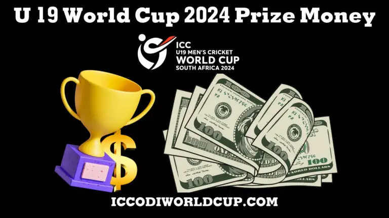 U19 World Cup 2024 Prize Money