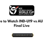 Australia U19 vs India U19