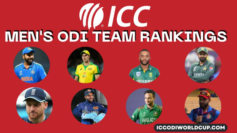 Mens ODI Team Rankings