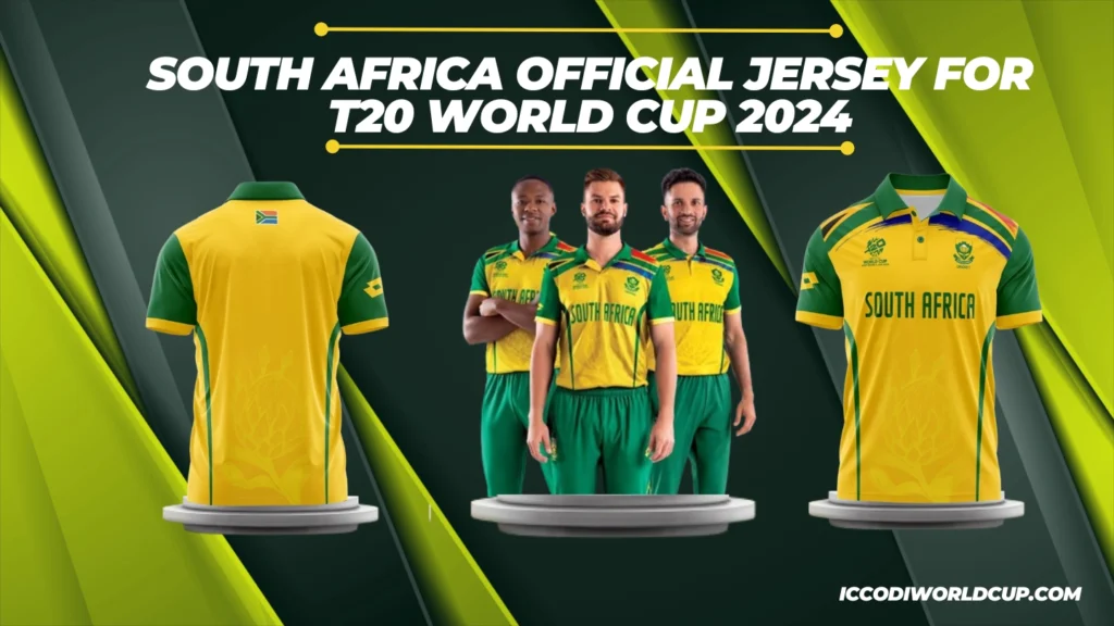 South Africa Official Jersey For T20 World Cup 2024